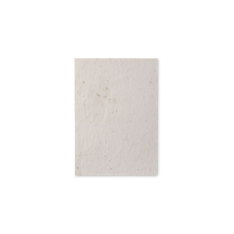 Papier A5 Éco-responsable et Pratique aux Graines de Fleurs - ASIDE Matières : papier recyclé Couleurs : blanc personnalisable a