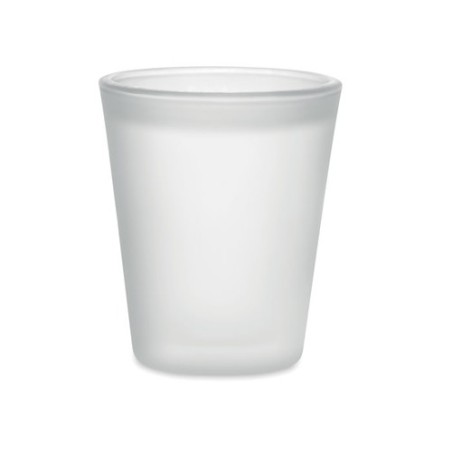 Verre à shot personnalisable 44ml à sublimation SONGOBLIM Matières : verre Couleurs : blanc transparent cadeau entreprise pas ch