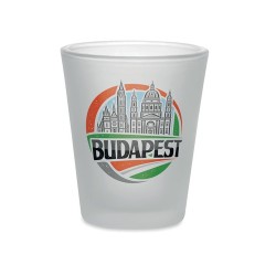 Verre à shot personnalisable 44ml à sublimation SONGOBLIM Matières : verre Couleurs : blanc transparent goodies publicitaire évé