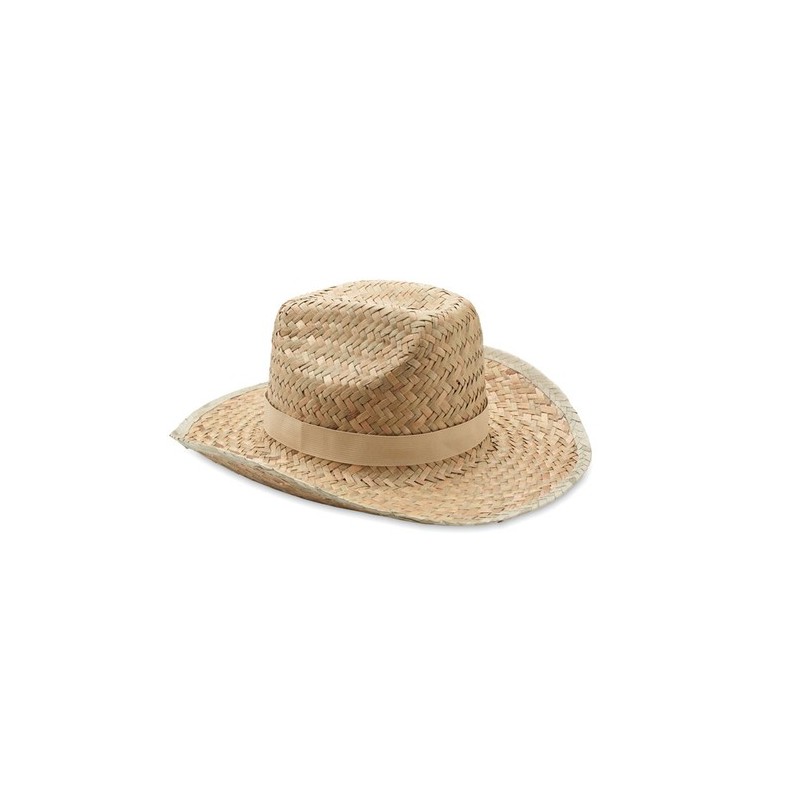 Chapeau de cow-boy publicitaire en paille TEXAS personnalisable avec votre logo