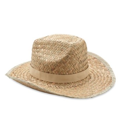 Chapeau de cow-boy publicitaire en paille TEXAS personnalisable avec votre logo