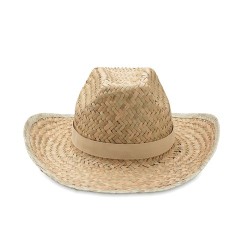 Chapeau de cow-boy publicitaire en paille TEXAS impression haute définition