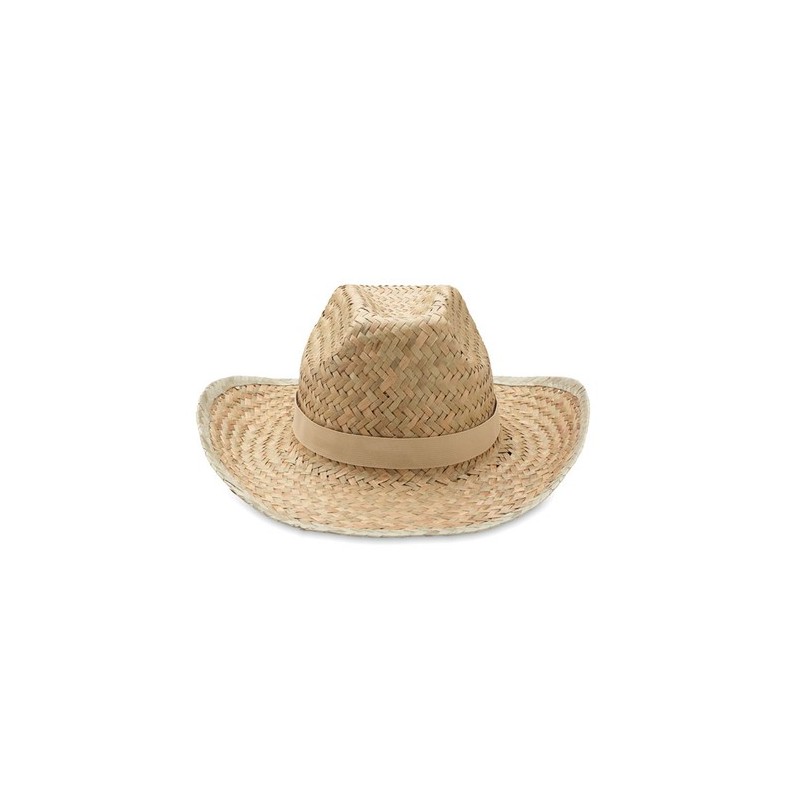 Chapeau de cow-boy publicitaire en paille TEXAS impression haute définition