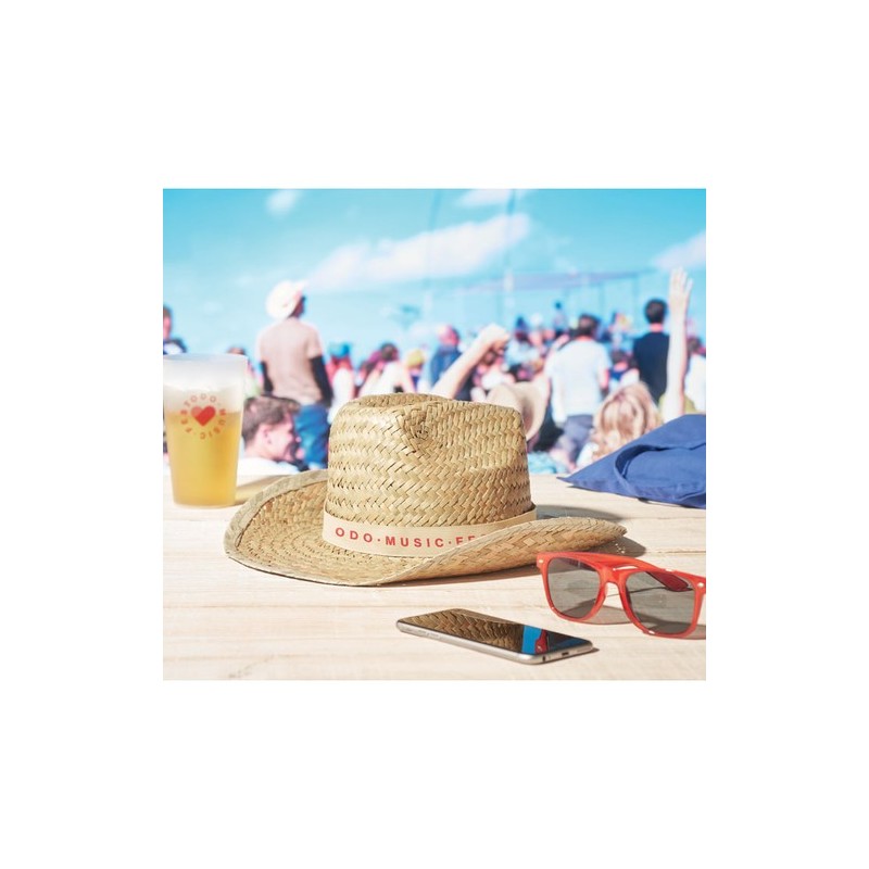 Chapeau cow-boy en paille TEXAS pas cher Chapeau cow-boy en paille TEXAS pas cher