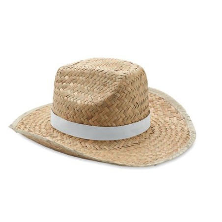 Chapeau de cow-boy publicitaire en paille TEXAS cadeau entreprise pas cher