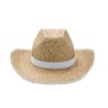 Chapeau de cow-boy publicitaire en paille TEXAS marquage laser ultra précis