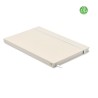 Carnet A5 Éco-responsable en carton recyclé Personnalisé MITO NOTE Couleurs : blanc Matières : carton de lait recyclé