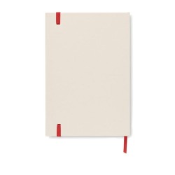 Carnet A5 Éco-responsable en carton recyclé Personnalisé MITO NOTE Couleurs : rouge Matières : carton de lait recyclé marquage l