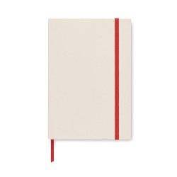 Carnet A5 Éco-responsable en carton recyclé Personnalisé MITO NOTE Couleurs : rouge Matières : carton de lait recyclé cadeau cli