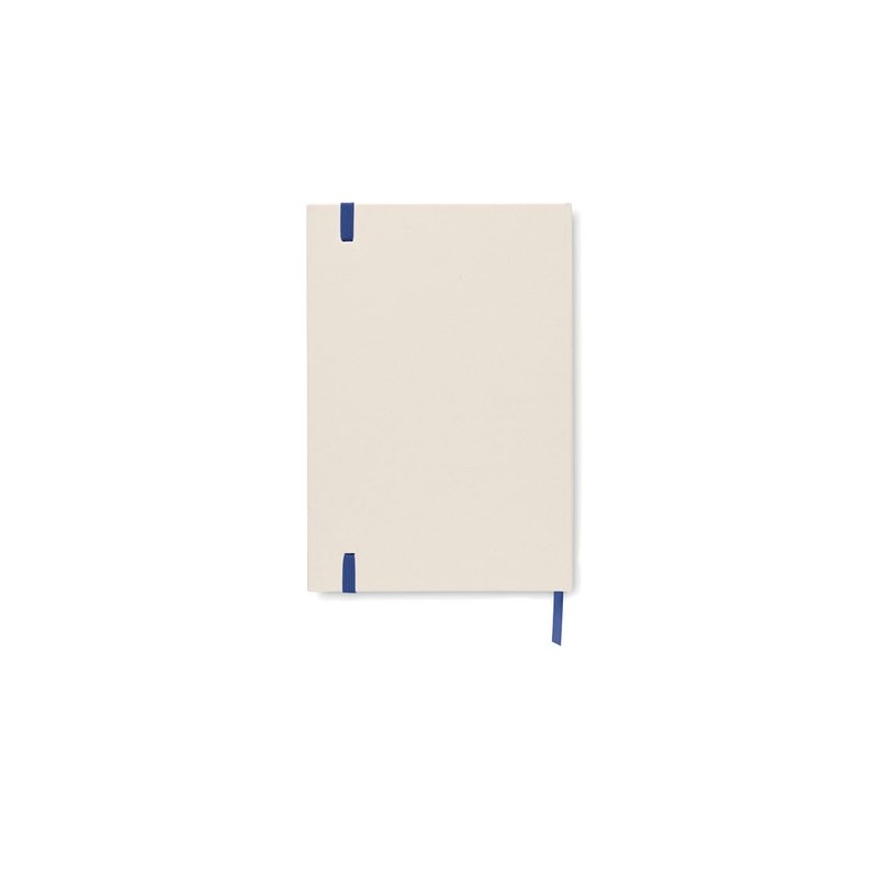 Carnet A5 Éco-responsable en carton recyclé Personnalisé MITO NOTE Couleurs : bleu Matières : carton de lait recyclé cadeau coll