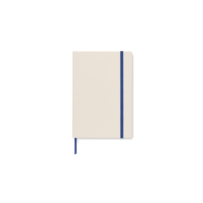 Carnet A5 Éco-responsable en carton recyclé Personnalisé MITO NOTE Couleurs : bleu Matières : carton de lait recyclé impression 