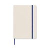 Carnet A5 Éco-responsable en carton recyclé Personnalisé MITO NOTE Couleurs : bleu Matières : carton de lait recyclé impression 