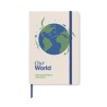Carnet A5 Éco-responsable en carton recyclé Personnalisé MITO NOTE Couleurs : bleu Matières : carton de lait recyclé goodies per