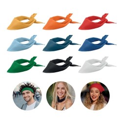 Foulard multifonctions personnalisé en polycotton BANDIDO Matières : coton Couleurs : noir cadeau entreprise pas cher