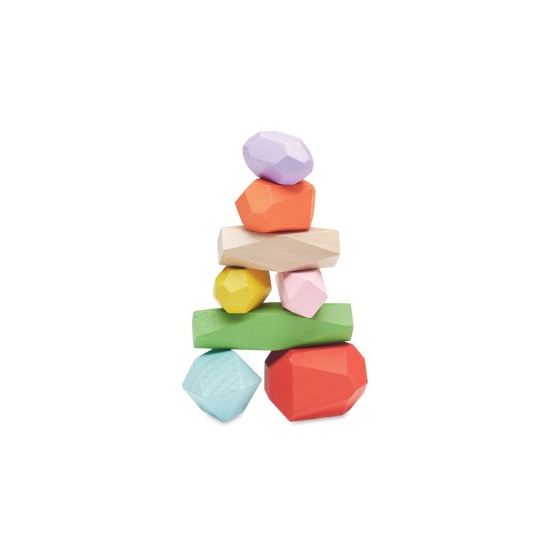 Jeu de Construction Éco-responsable en Bois Empilable - 8 Pièces DOLMEN Matières : bois Couleurs : beige goodies publicitaire év