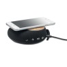 Haut-parleur Multifonctionnel Personnalisé Audio et Chargeur 2 en 1 FLARE Couleurs : noir personnalisable avec votre logo