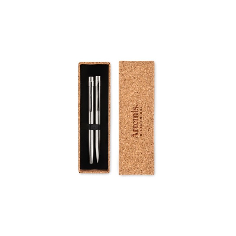 Stylos en Acier Inoxydable Recyclé GRAZ SET