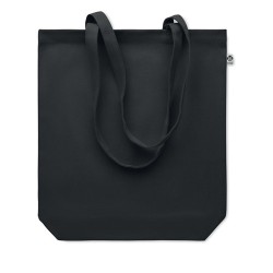 Sac shopping  en toile 270 gr/m personnalisé COCO Matières : coton biologique Couleurs : noir 2