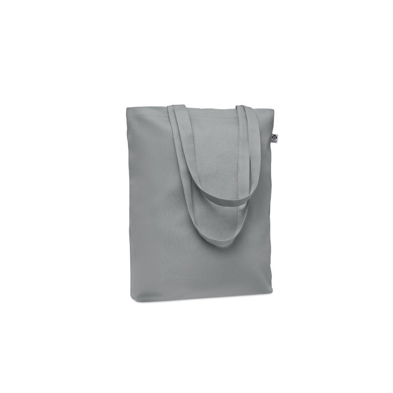 Sac shopping  en toile 270 gr/m personnalisé COCO Matières : coton biologique Couleurs : gris objet promotionnel éco-responsable