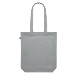 Sac shopping  en toile 270 gr/m personnalisé COCO Matières : coton biologique Couleurs : gris personnalisable avec votre logo