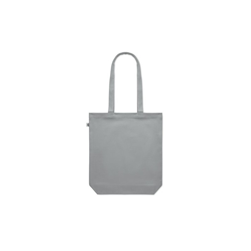 Sac shopping  en toile 270 gr/m personnalisé COCO Matières : coton biologique Couleurs : gris personnalisable avec votre logo