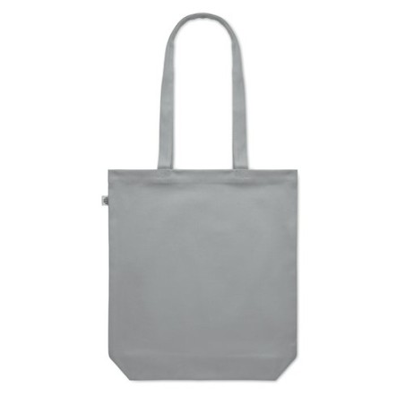 Sac shopping  en toile 270 gr/m personnalisé COCO Matières : coton biologique Couleurs : gris personnalisable avec votre logo