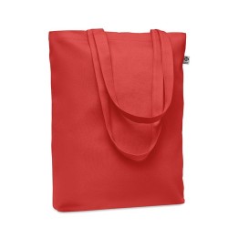 Sac shopping  en toile 270 gr/m personnalisé COCO Matières : coton biologique Couleurs : rouge goodies publicitaire événementiel