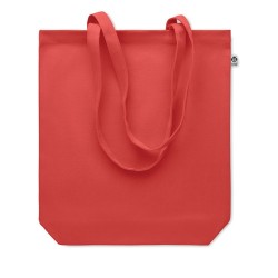 Sac shopping  en toile 270 gr/m personnalisé COCO Matières : coton biologique Couleurs : rouge cadeau affaires élégant