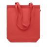 Sac shopping  en toile 270 gr/m personnalisé COCO Matières : coton biologique Couleurs : rouge cadeau affaires élégant