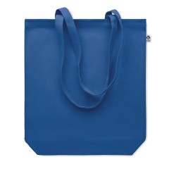 Sac shopping  en toile 270 gr/m personnalisé COCO Matières : coton biologique Couleurs : bleu royal goodies personnalisé en stoc