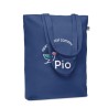 Sac shopping  en toile 270 gr/m personnalisé COCO Matières : coton biologique Couleurs : bleu livraison express 24h 48h