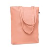 Sac shopping  en toile 270 gr/m personnalisé COCO Matières : coton biologique Couleurs : orange cadeau entreprise pas cher