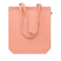 Sac shopping  en toile 270 gr/m personnalisé COCO Matières : coton biologique Couleurs : orange cadeau client original