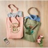 Sac shopping  en toile 270 gr/m personnalisé COCO Matières : coton biologique Couleurs : orange cadeau collaborateur premium