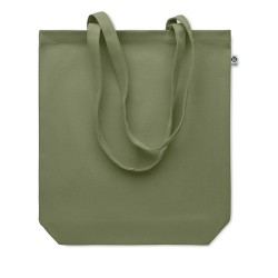 Sac shopping  en toile 270 gr/m personnalisé COCO Matières : coton biologique Couleurs : vert goodies entreprise design