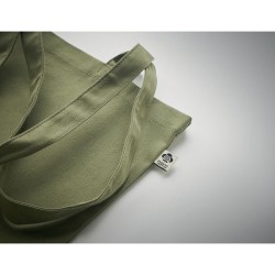Sac shopping  en toile 270 gr/m personnalisé COCO Matières : coton biologique Couleurs : vert impression haute définition