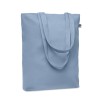 Sac shopping  en toile 270 gr/m personnalisé COCO Matières : coton biologique Couleurs : bleu bébé livraison express 24h 48h