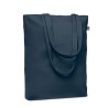 Sac shopping  en toile 270 gr/m personnalisé COCO Matières : coton biologique Couleurs : bleu marine cadeau collaborateur premiu