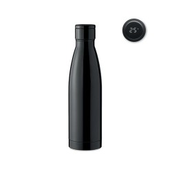 Bouteille isotherme publicitaire 500ml personnalisée BELO LUX Matières : acier inoxydable Couleurs : noir