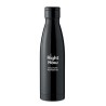Bouteille isotherme publicitaire 500ml personnalisée BELO LUX Matières : acier inoxydable Couleurs : noir personnalisable avec v