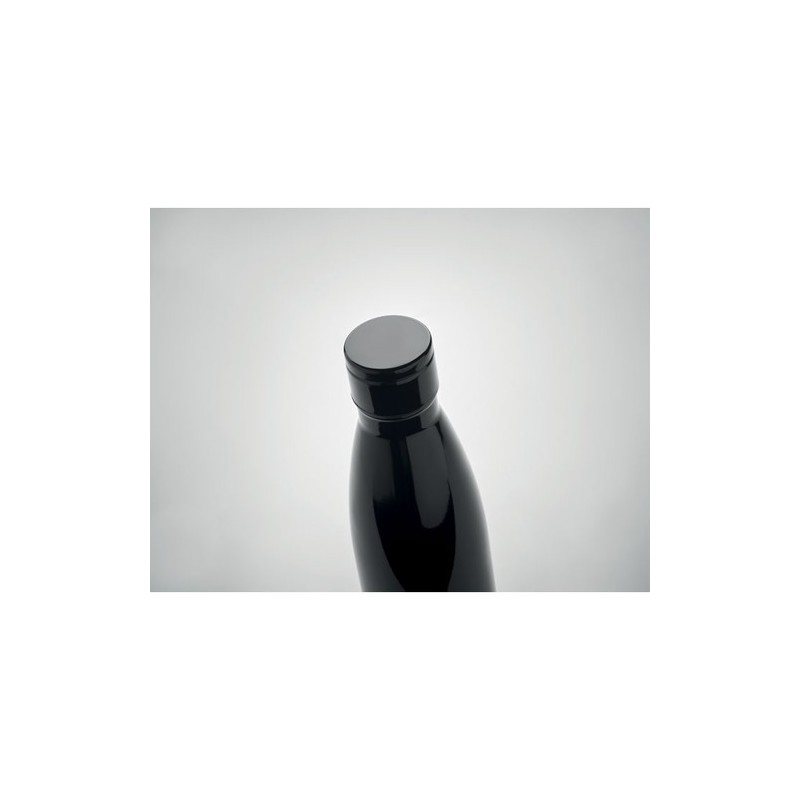 Bouteille isotherme publicitaire 500ml personnalisée BELO LUX Matières : acier inoxydable Couleurs : noir goodies publicitaire é