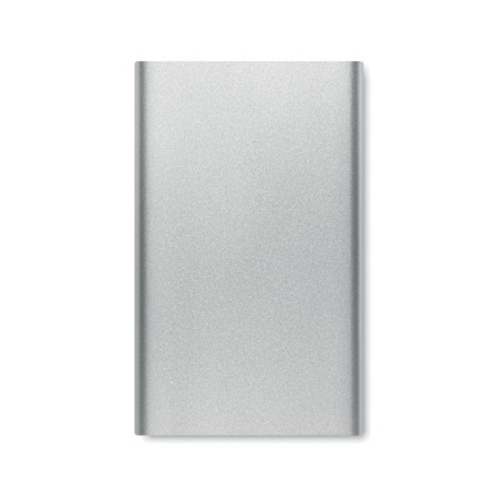 Powerbank Personnalisé 4000 mAh Type C - POWERFLAT C Couleurs : argenté mat cadeau collaborateur premium