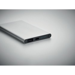 Powerbank Personnalisé 4000 mAh Type C - POWERFLAT C Couleurs : argenté mat goodies publicitaire durable