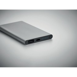 Powerbank Personnalisé 4000 mAh Type C - POWERFLAT C Couleurs : titane goodies personnalisé en stock