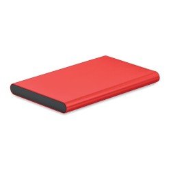 Powerbank Personnalisé 4000 mAh Type C - POWERFLAT C Couleurs : rouge impression logo haute qualité