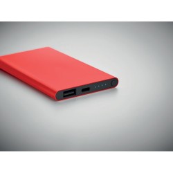 Powerbank Personnalisé 4000 mAh Type C - POWERFLAT C Couleurs : rouge marquage couleur éclatante