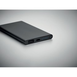 Powerbank Personnalisé 4000 mAh Type C - POWERFLAT C Couleurs : noir objet promo petit budget