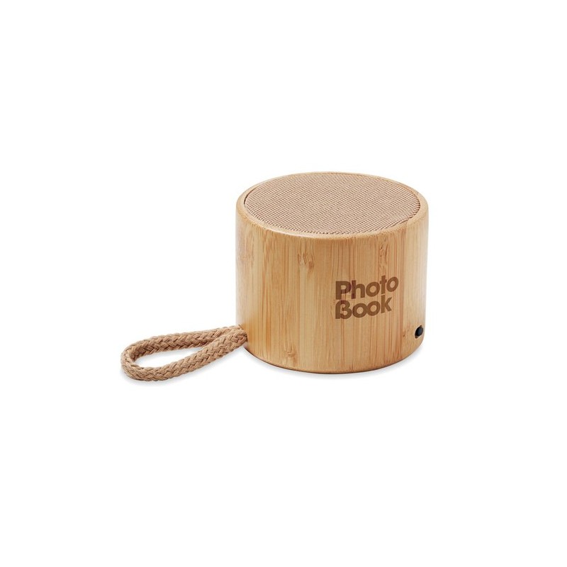 Haut-parleur sans fil  en bambou - Son de qualité pas cher COOL Couleurs : bois personnalisable avec votre logo