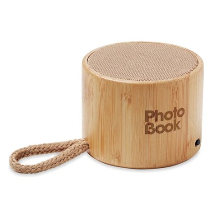 Haut-parleur sans fil  en bambou - Son de qualité pas cher COOL Couleurs : bois personnalisable avec votre logo