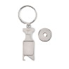 Porte-clés Jeton Euro Personnalisé Pratique pas cher - TOKEU Matières : métal Couleurs : argenté mat personnalisable avec votre 